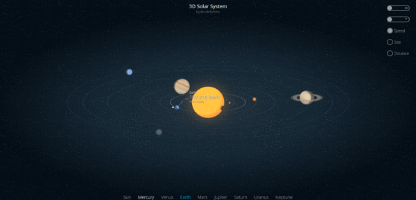 How To Create A 3D Solar System using HTML CSS and JavaScript – CodeByRolex