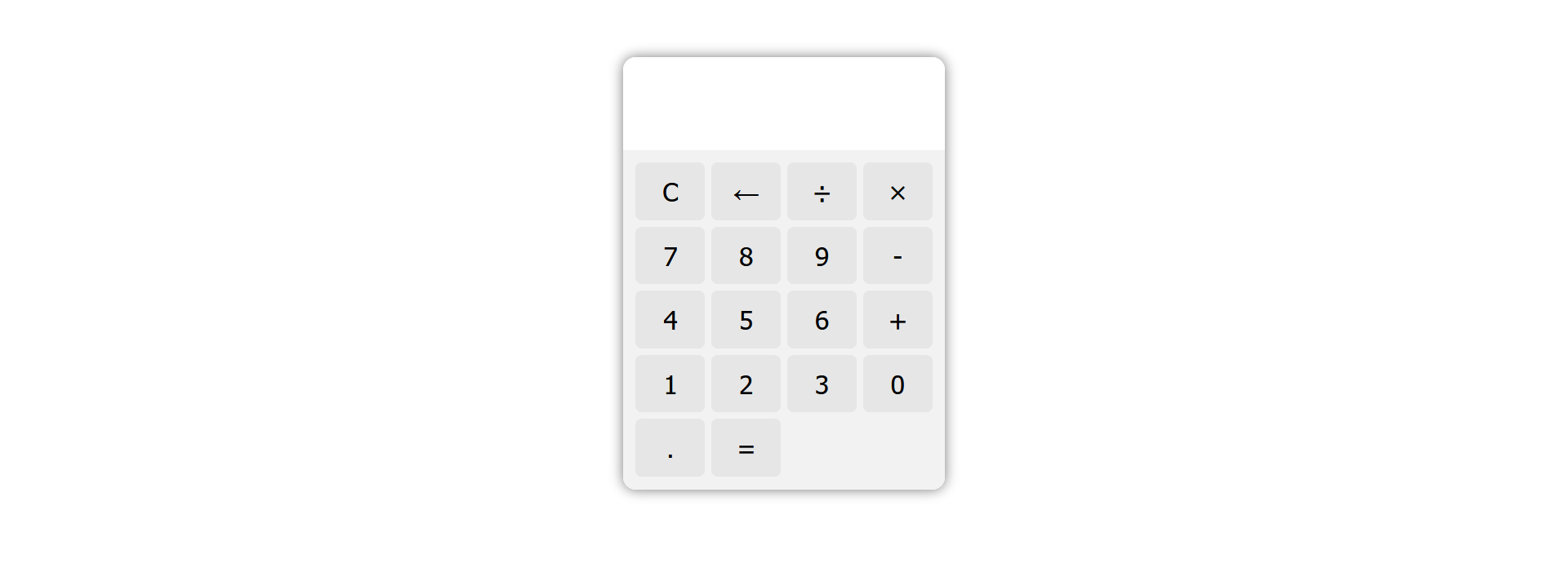 calculator using html css and javascript